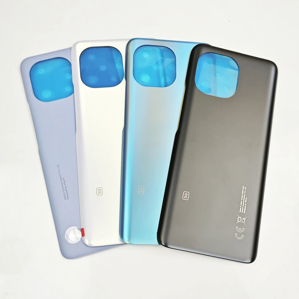 Mi11 100% Original Gorilla Glass Back Glass Cover For Xiaomi Mi 11 , Back Door Replacement Hard Battery Case, Rear Housing Cover