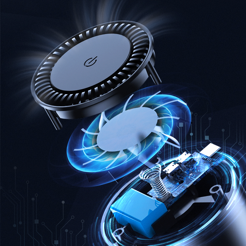 Portable Mini Air Purifier For Car USB HEPA Filters Air Cleaner Desktop Home Aromatherapy Tablets Inside With LED Night Light
