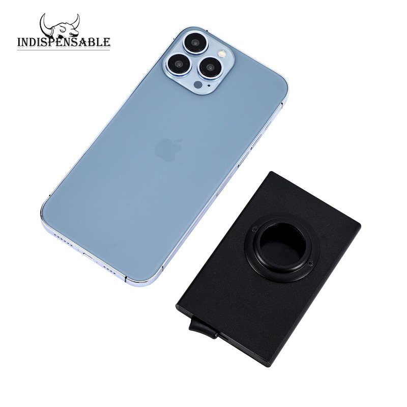 Anti-theft ID Credit Card Holder Airtag Minimalist Porte Carte Thin Aluminium Metal Wallets Air Pocket Case Bank Women Men Box
