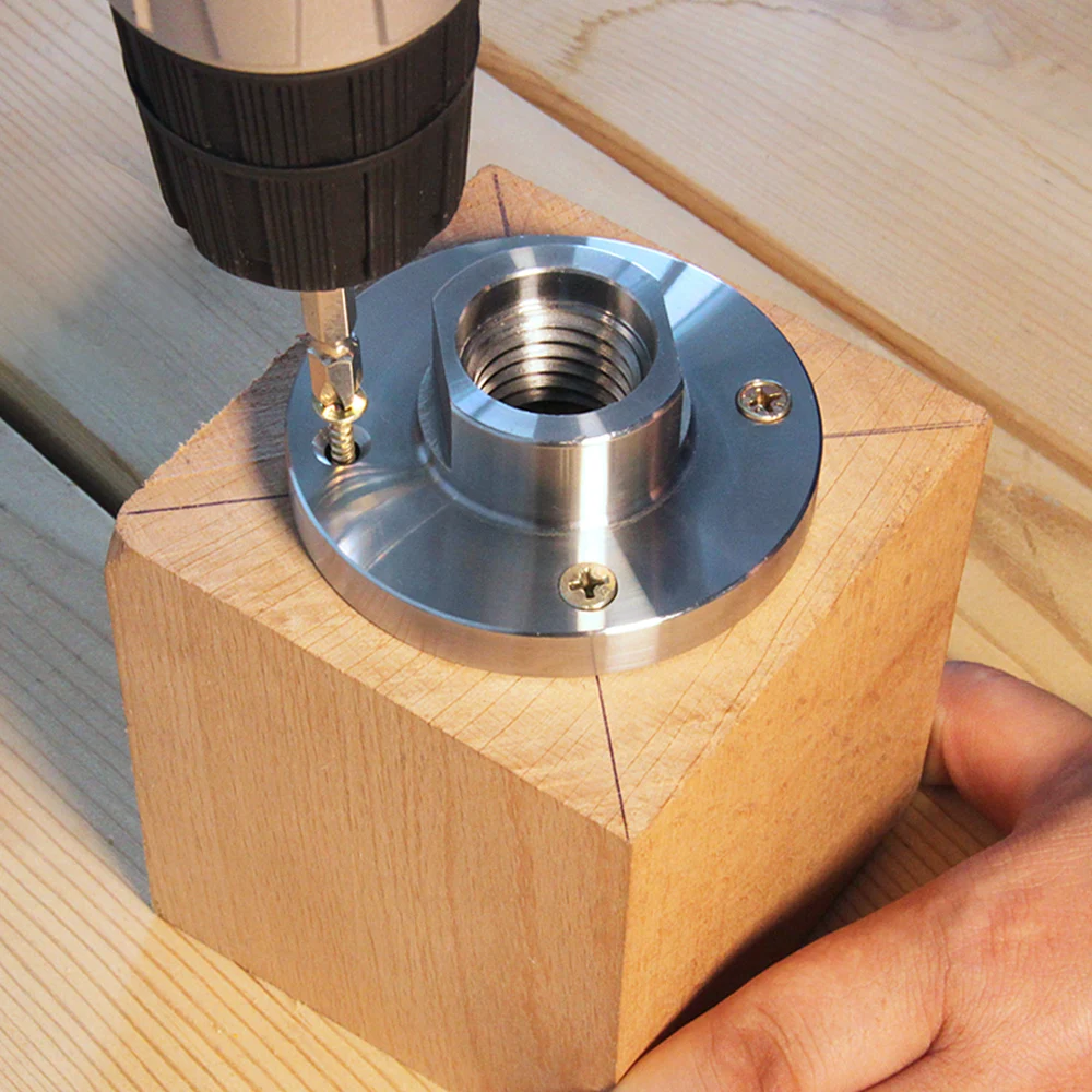 TASP Wood Lathe Face Plate for M33 M18 1 Inch Threaded Woodworking Turning Machine Chuck 2" 3" 4" 6" Flange Faceplate