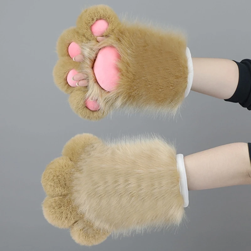 Anime Cosplay Props Oversized Paw Furry Kitten Toe Beans for Halloween Cosplay Anime Gloves Furry Paw for Carnivals H7EF