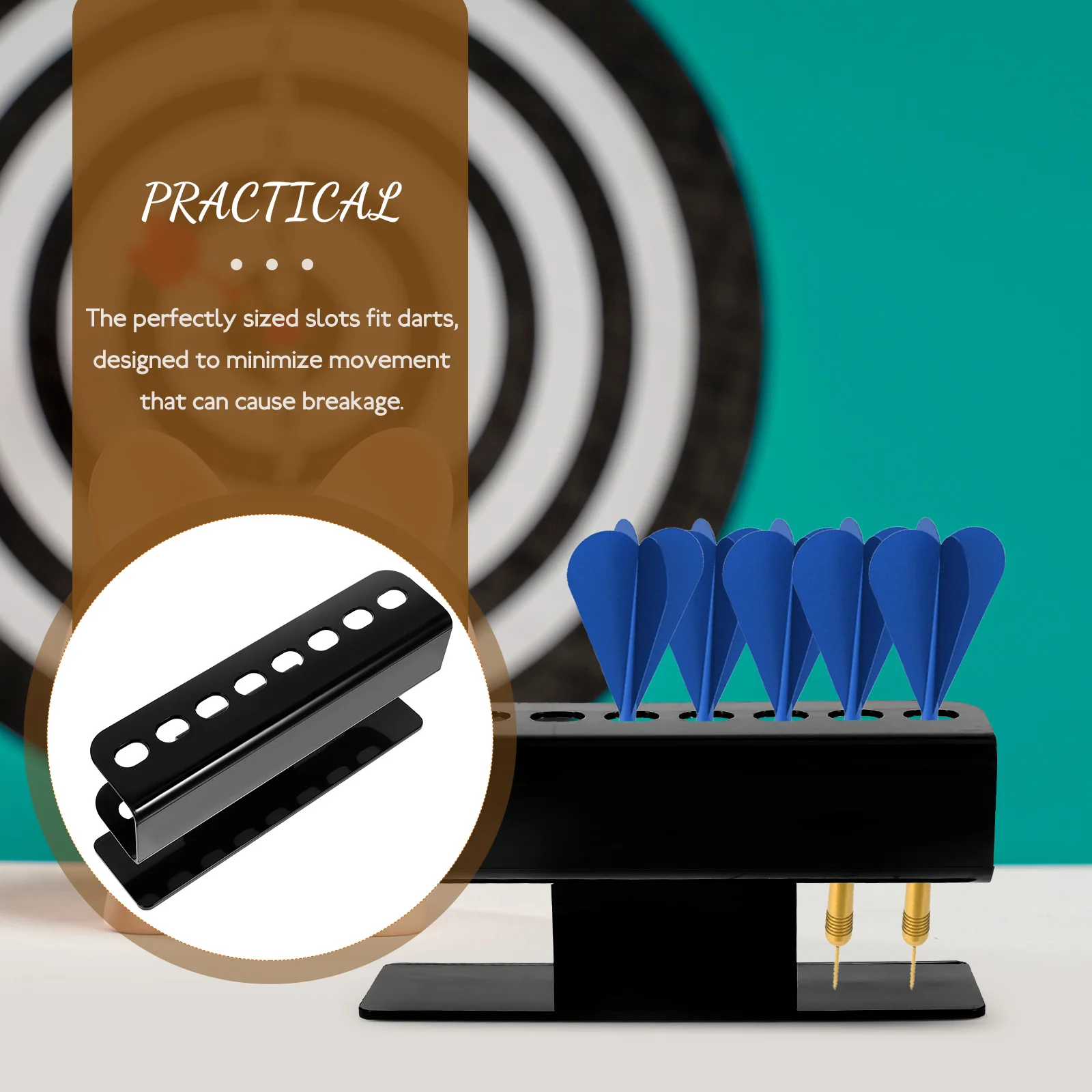 Wall Shelves Dart Display Holder Acrylic Board Stand Indoor Accessory Rack Fitness