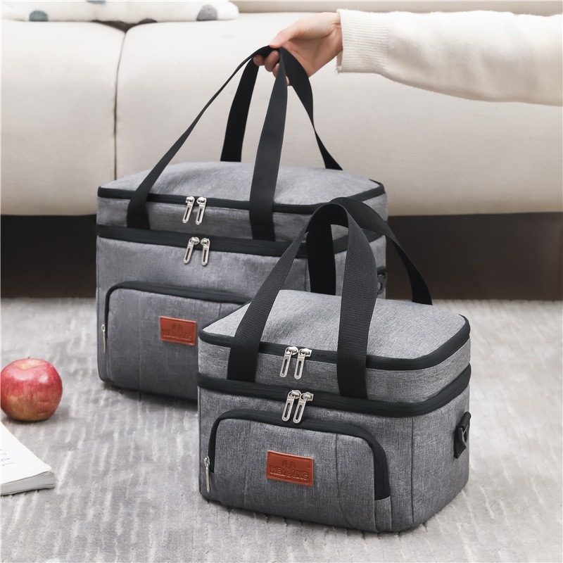 Large Insulated Bag For Women - Thermal Picnic Box With Shoulder Strap, Water Resistant Lunch Tote, Meal Prep Cooler Pack New Free Delivery Designer B