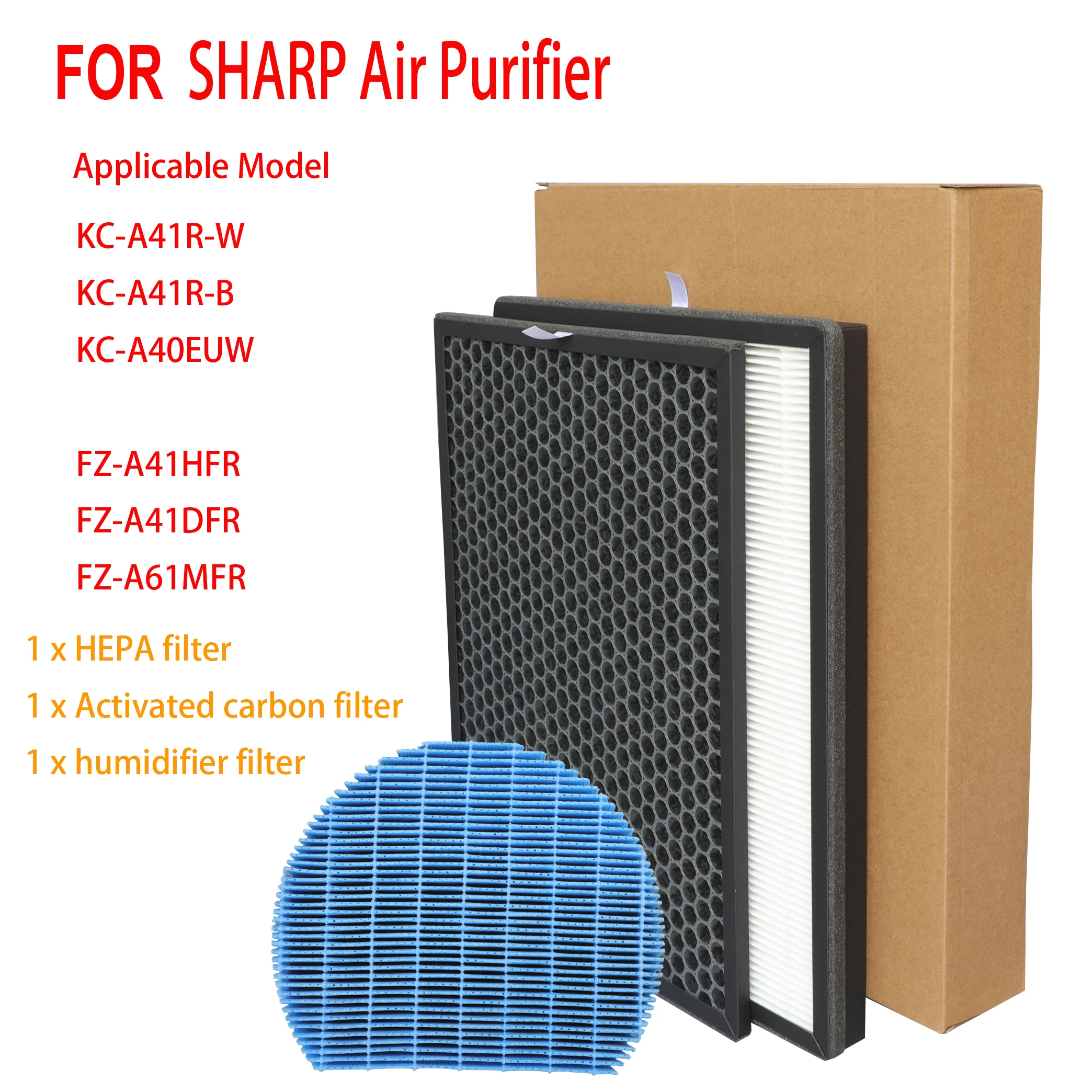 FOR Sharp KC-A41R-W KC-A41R-B Air Purifier HEPA Sharp FZ-A41HFR FZ-A41DFR FZ-A61MFR Air Purifier Parts