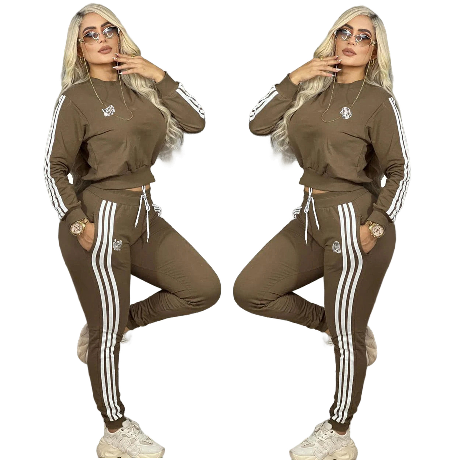 Designer Women Tracksuits Two Piece Set Long Sleeve Hoodie Top And Pants Casual 2pcs Outfit Sports Suit Jogging Suits Sweatsuit Casual Running Training Clothing