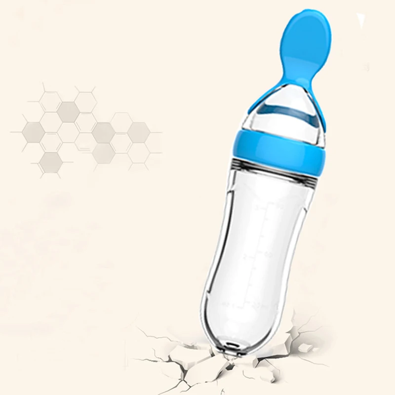 Baby Spoons Bottle Feeders Newborn Medicine Feeders Silicone Bottles Spoons Baby Cutlery Children's Accessories Newborn Feeding