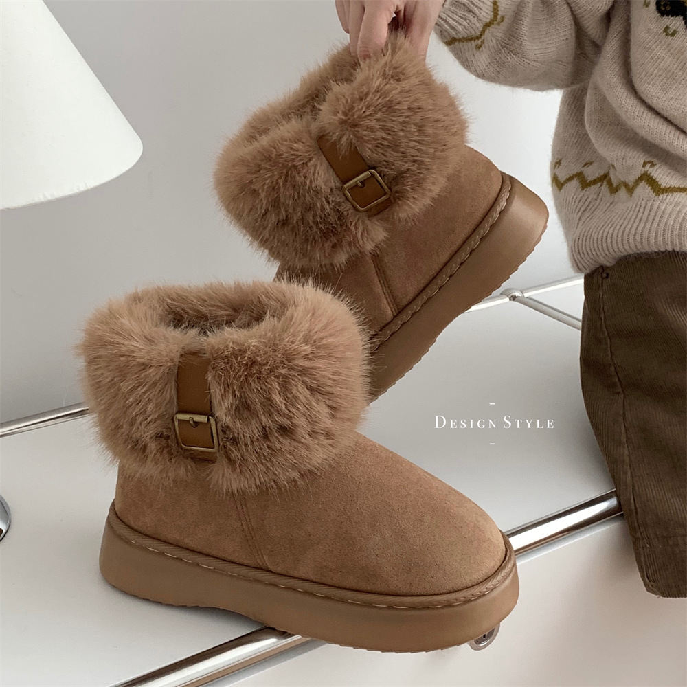Free shipping slippers women boots Australian Fur Black sheepskin Mules Ultra Mini platform toddler boot bow boots Winter Booties