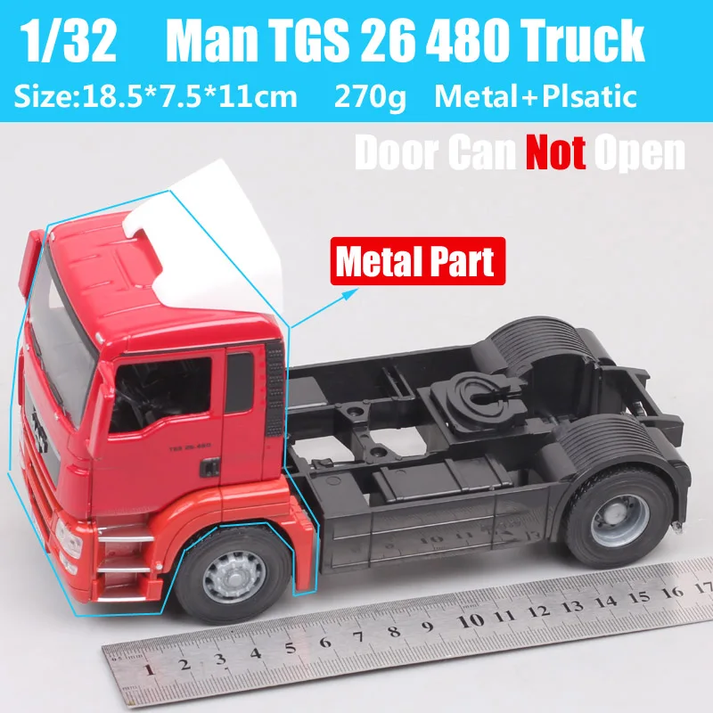 1:32 Big Scale Joycity Man TGS Heavy Truck Trailer Lorry Tractors Metal Diecasts & Toy Vehicles Model Car Souvenir Replicas