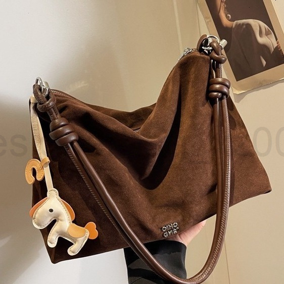 Fashion Classic Bag Designer 10a Top Woman Handbagfashion Canvas Bags Suede Single Shoulder Large Capacity for Women New Trendy Autumn and Winter Tote