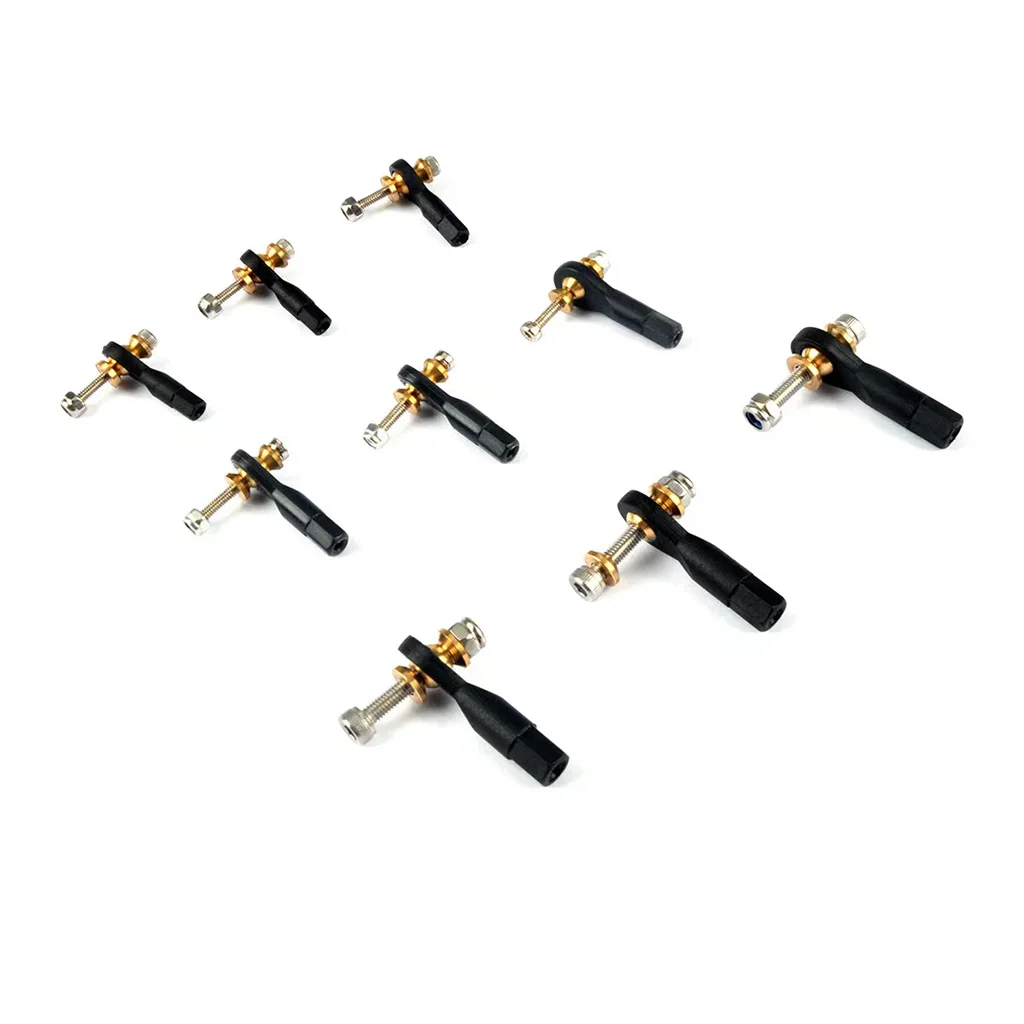 10pcs M2 M2.5 M3 Rod End Ball Joint Link With Screw Set For RC Airplane Car By Boat Crawler Model Parts