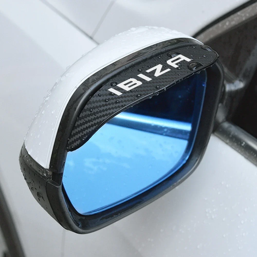 Car Rearview Mirror Rain Eyebrow Auto Accessories For Seat Ibiza 6F 6L 6J 2011 2010 MK3 6K IV 2003 2023 MK4 ST Knob KJ MK5