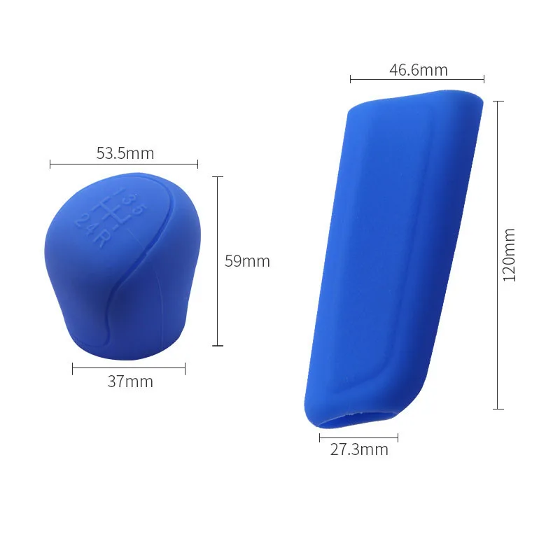 Car Manual Silicone Shift Gear Head Knob Cover Handbrake Anti-slip Protective Cover Sleeve Case Car Styling Interior Accessories