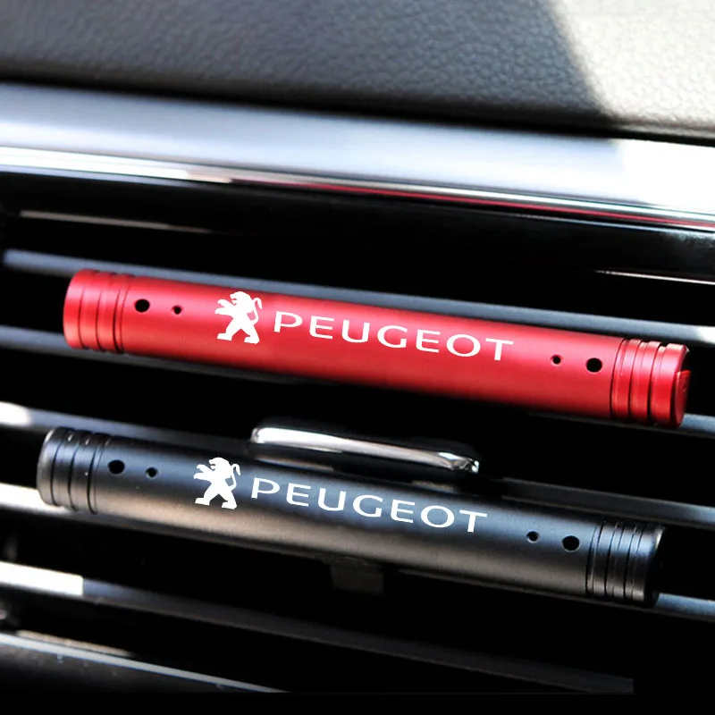 Auto Air Freshener Car Air Outlet Perfume Car Aroma Lasting Aromatherapy for Peugeot Logo 108 406 407 408 206 207 208 306 307
