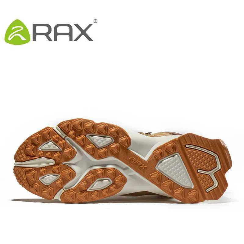 RAX mens hiking shoes mid top waterproof outdoor sports shoes mens leather hiking boots off-road camping climbing hunting sports shoes Y241102