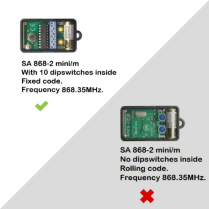 868MHz Gate Remote Control Duplicator For HORMANN / Marantec / Berner / DICKERT / ANSONIC Garage Door Remote Control 868.3MHz