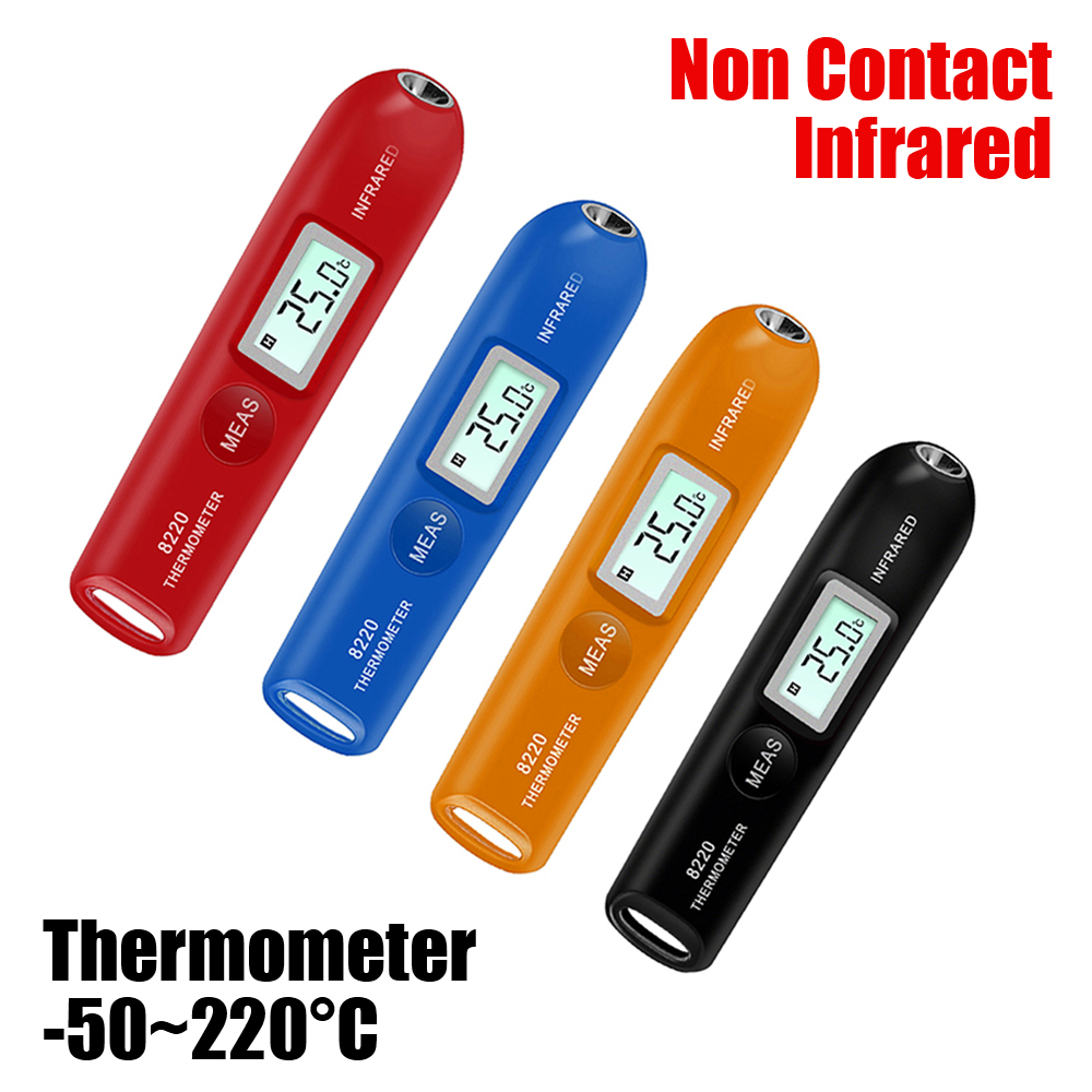 8220 Industrial Pyrometer Mini Digital Infrared Thermometer For Kitchen BBQ Frying Cooking IR Laser Temp Non-Contact -50~220°C