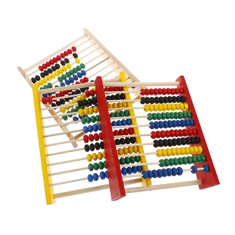 Intelligence Development Wooden Abacus For Kids Mathematics For 3-6 Year Olds Wooden Children's Educational Toys