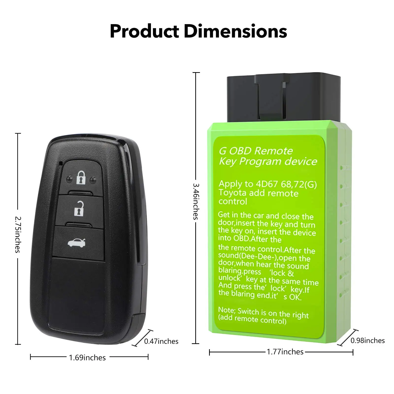 Car OBD Remote Key Programming Tool Smart Key Maker 4C/4D Chip & G/H Chip Key Programmer Device Car Accessories For Toyota
