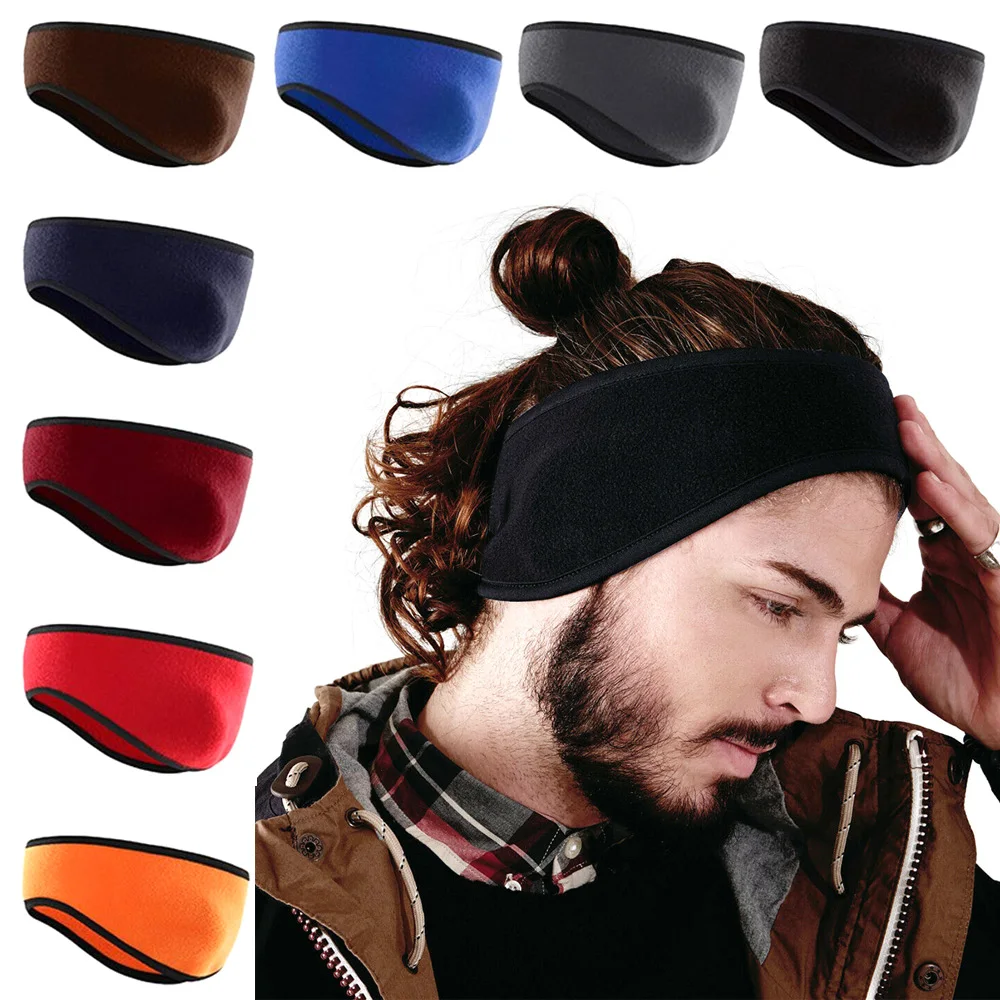 Colorful Fleece Ear Warmer Muff Winter Headband Ear Muffs Headband Men Women Running Skiing Outdoor Sports Ear Cover Headscarf