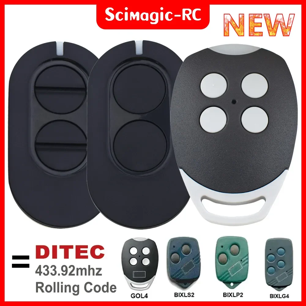 Compatible Ditec GOL4 BIXLG4 BIXLP2 BIXLS2 Rolling Code Remote 2025 Controller new DITEC Garage Door Opener 433,92 Mhz