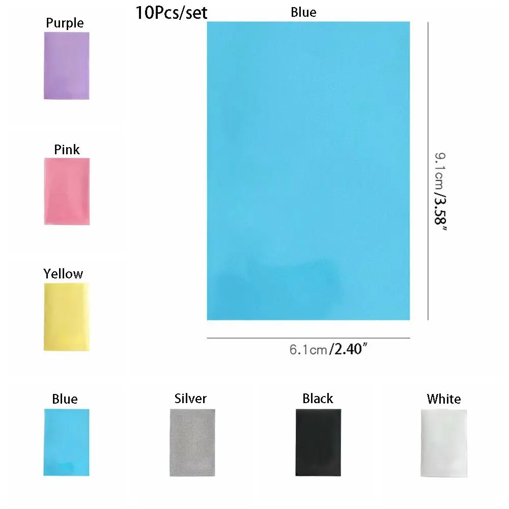 aro Color 10pcs/pack Kpop Toploader Card Bag Photocard Sleeves Idol Photo Cards Protective Storage Bag 4d430 5 bd74d