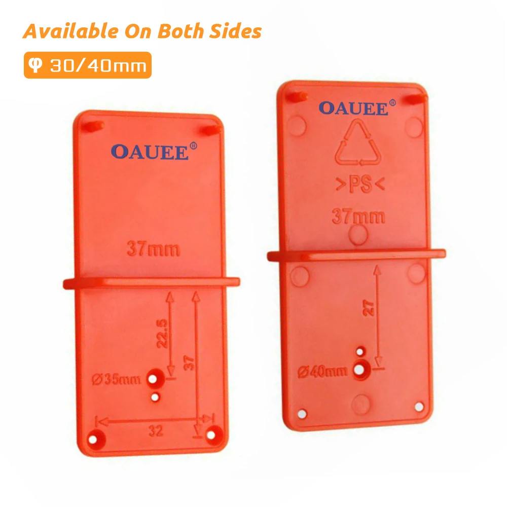 Hinge Hole Jig Template Hinge Hole Drill Guide Locator Template for Door Cabinet Assemble Tool for Carpentry In Wood Hardware