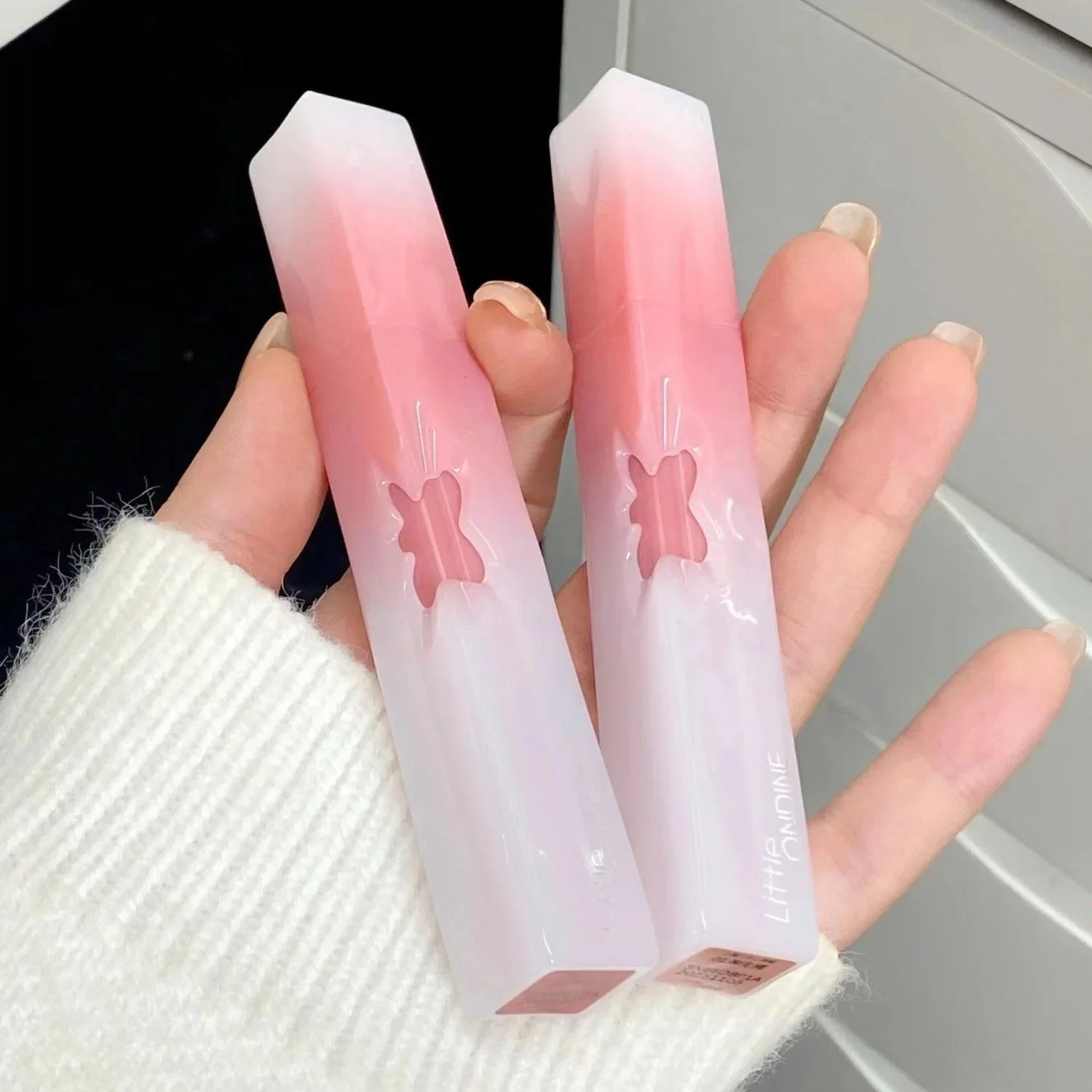 Little Ondine Flower Heart Korean lipstick Matte Velvet lipstick Gloss Waterproof Lasting lipstick Skin Lotion 241031
