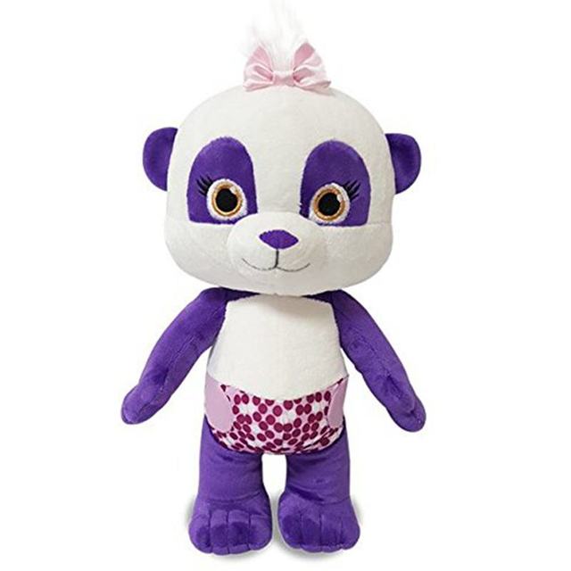25cm Word Party Plush Toys Learning Stuffed Doll Lulu Franny Bailey Kip Leopard Kangaroo Elephant Panda Animal Toys Kids Gifts