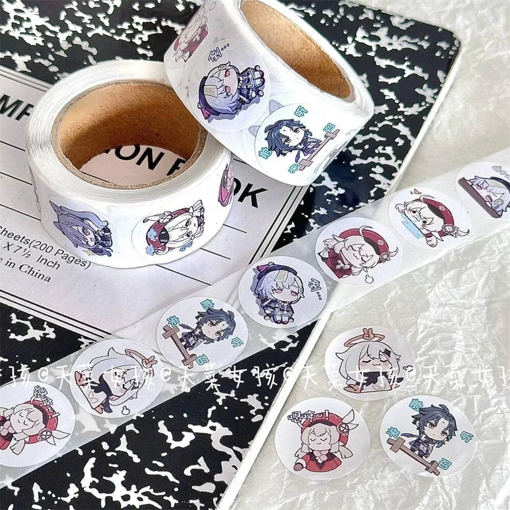 500pcs Genshin Impact Sticker Paper Kaedehara Kazuha Stickers Graffiti for Waterproof Cup Labeling Decal Scrapbook Birthday Card