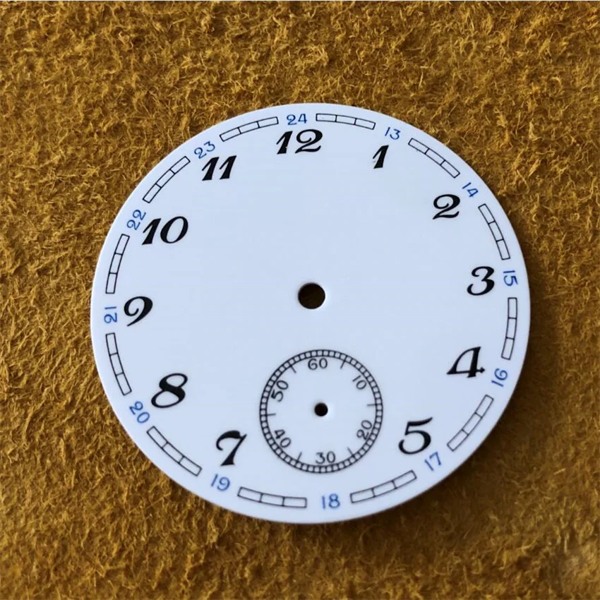 38.9mm Dial Plate Watch Enamel Dial 6 o'clock For ETA 6498 / Seagull ST3621 manual mechanical movement Watch Repair Accessories