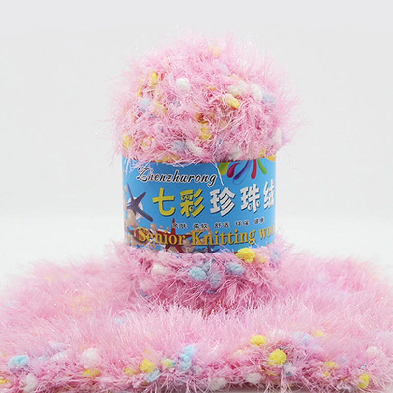 50G/ball Long Plush Crochet Yarn Soft Baby Chunky Mink Thick Hand Knitting Thread Velvet Milk Yarn For Sweater Blanket Hat