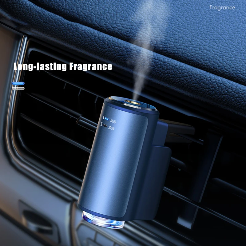 Auto Electric Aroma Diffuser Essential Oil Car Air Freshener Auto Fragrance Air Purifier Humidifier With Box Scent Car Perfume