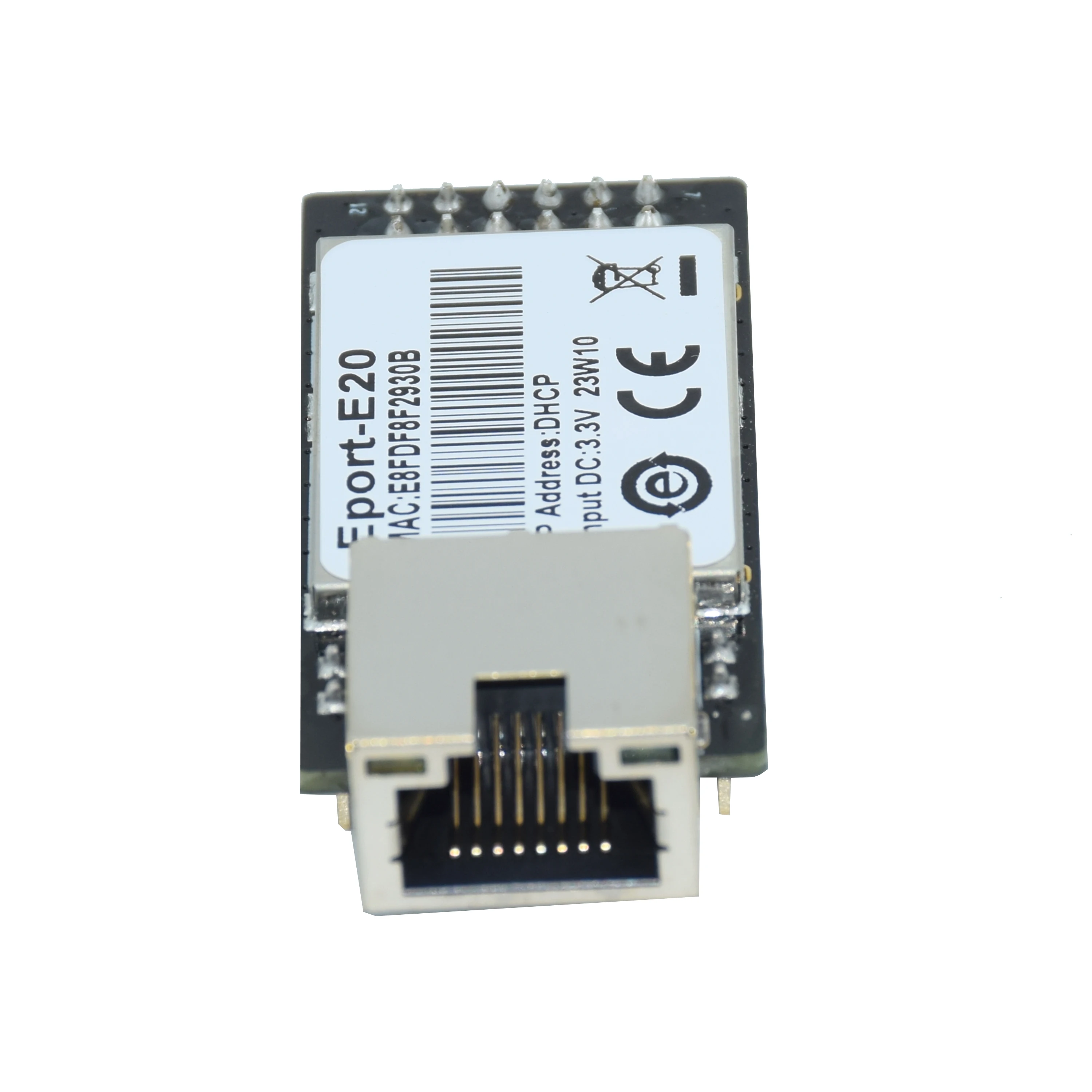 Eport-E20 Network Server Port 3.3v TTL Serial To Ethernet Embedded Module IOT Device Support DHCP TCP IP Telnet Modbus TCP