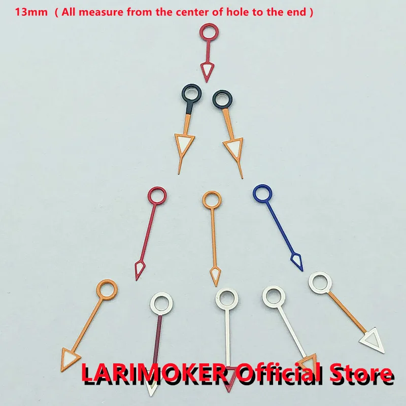 LARIMOKER Green Light GMT watch hands fit Mingzhu DG 3804 Movement