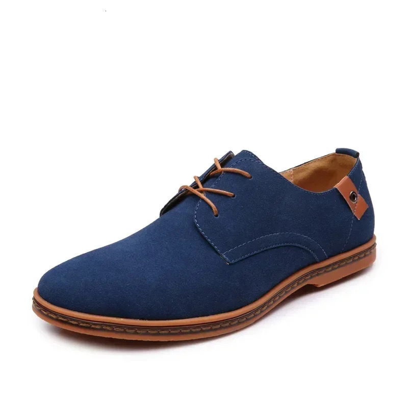 Mens shoes British suede leather Oxford casual shoes classic sports shoes comfortable shoes dresses large-sized apartments 241031