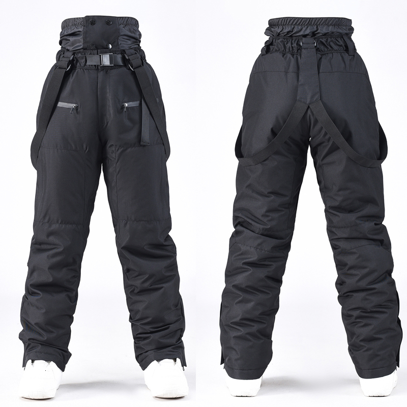 High Quality Outdoor Sport Mountain Snow Trousers Windproof Male Alpine Overalls Costumes Waterproof Warm Men Big Ski Pants