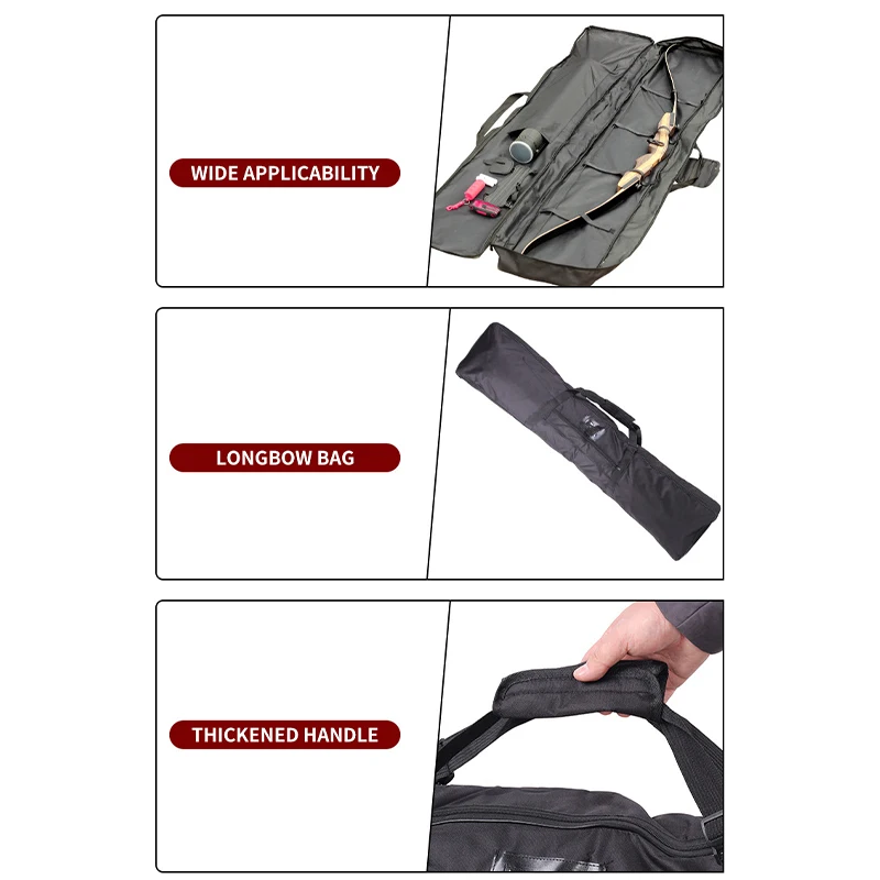 Archery Recurve Bow Storage Bag Hunt Sport Carry Case Hand Shoulder Case Bag All-In-One Backpack Bow Bag Archery Handbag