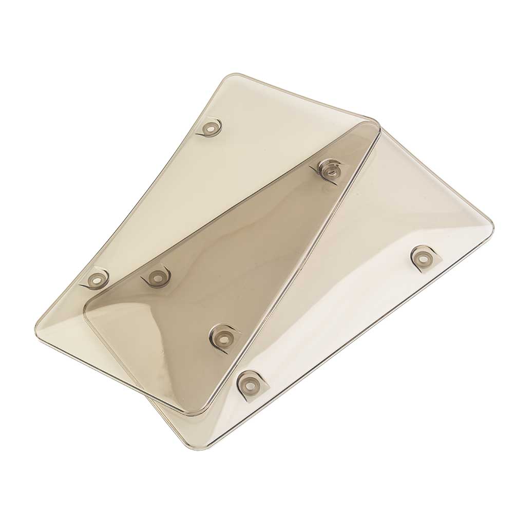 Cap License Plate Cover Toll US Vehicles 2x 310*160mm Anti Speed Black Reflective Auto Camera Light Plastic Red
