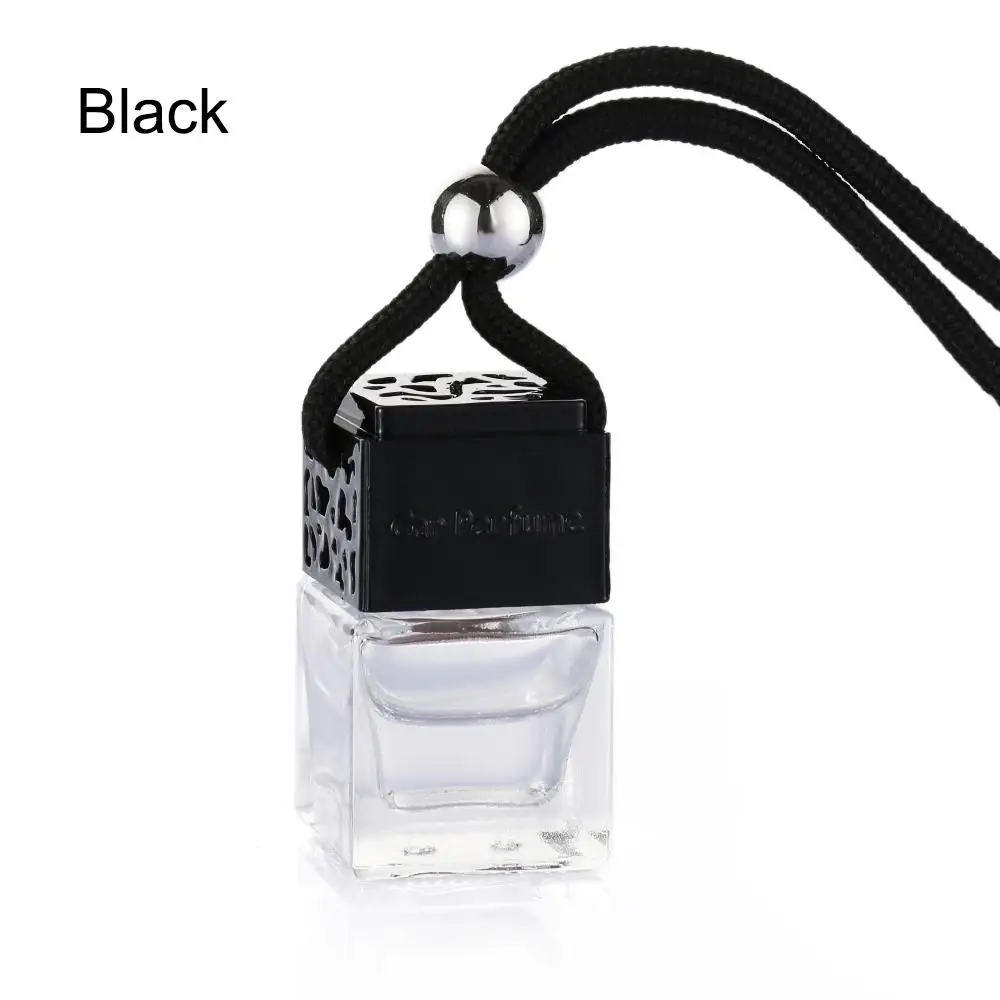 Empty Glass Bottle For Essential Oils Diffuser Rearview Mirror Ornament Car Hanging Perfume Fragrance Air Freshener Car-styling