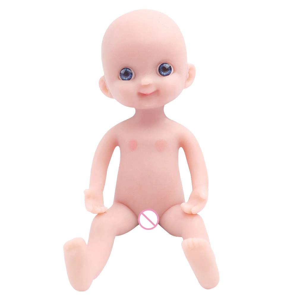 IVITA WG1569 5.51inch 98g 100% Full Body Mini Silicone Reborn Baby Doll Unpainted Unfinished Realistic Dolls for Children Toys