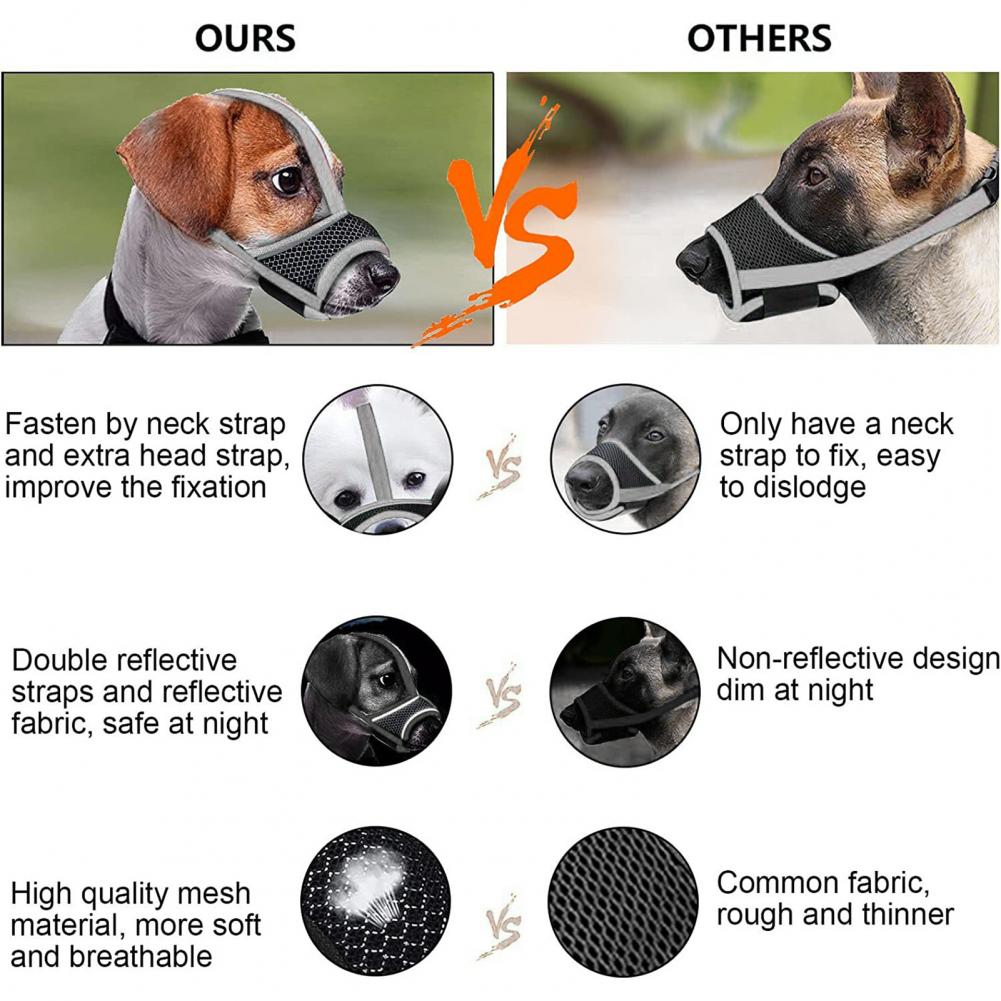 Anti-biting Dog Muzzle Comfortable Dog Muzzle Breathable Adjustable Dog Muzzle Comfortable Anti-chewing Anti-biting for Small