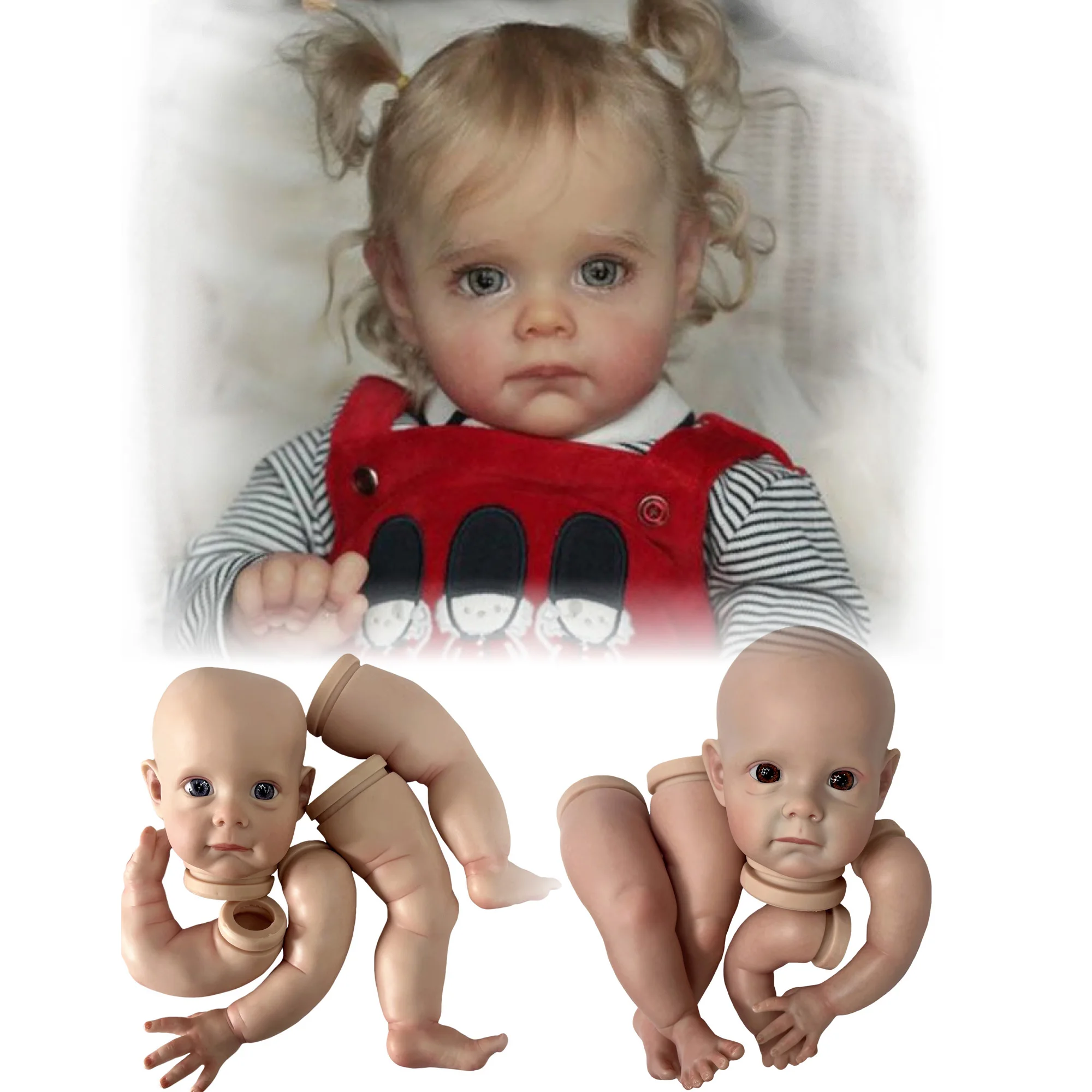OtardDolls 18 Or 22 Inch Maggie Reborn Doll Kits 3D Painted Kit Reborn Baby Doll Unassembled Doll Parts Kit Reborn Sin Pintar