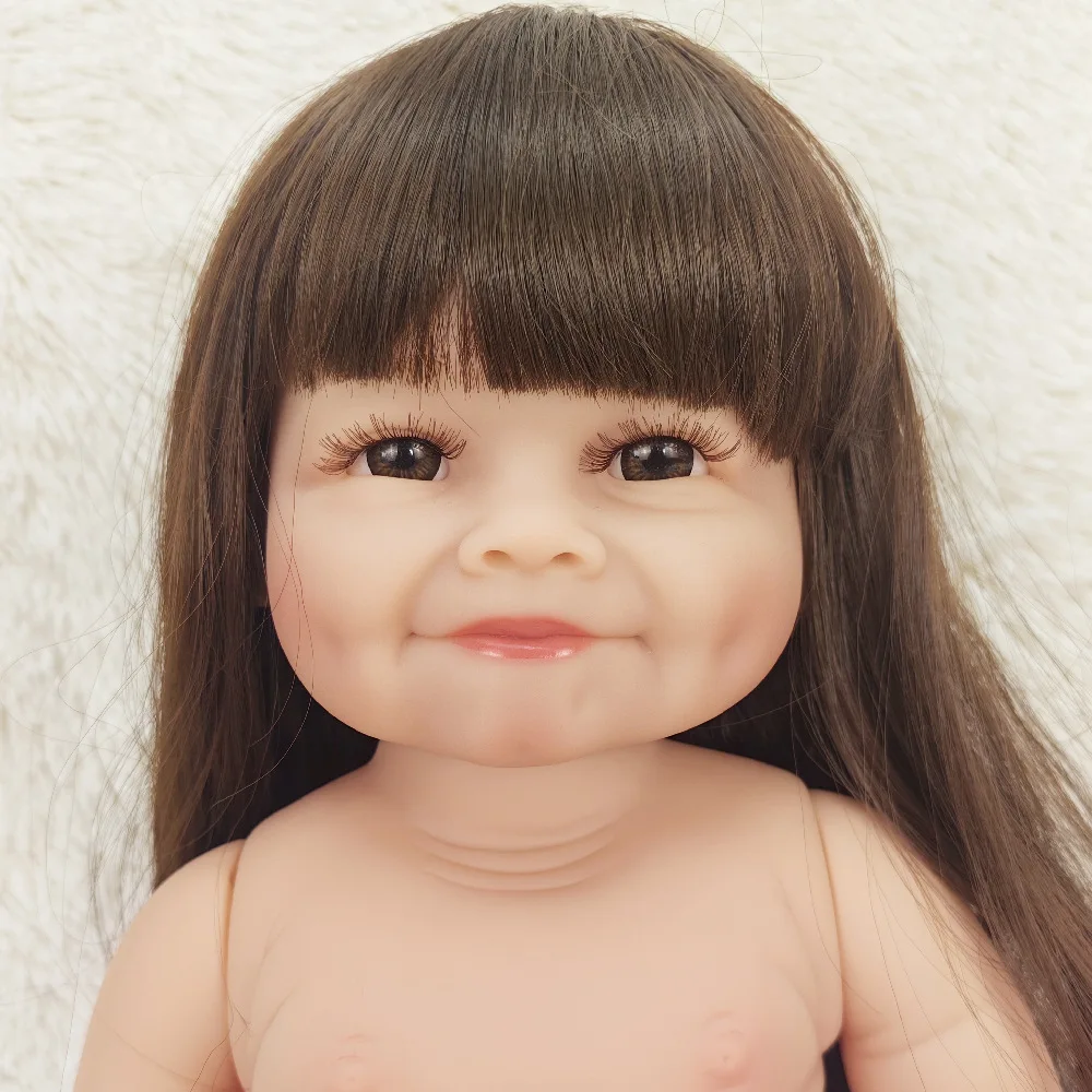 55cm Baby Kids Reborn Baby Doll Soft Vinyl Silicone Lifelike Super Cute Newborn Baby Toy for Girls Birthday Gift