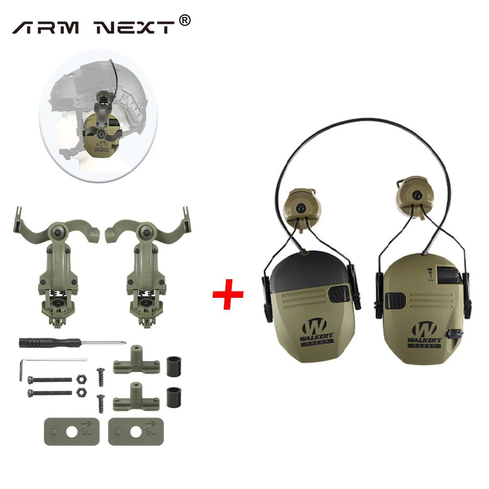 ARM NEXT Tactical Headset Military Hunting Shooting Noise Cancelling Headphones for FAST Helmet Wendy M-LOK ARC Headset