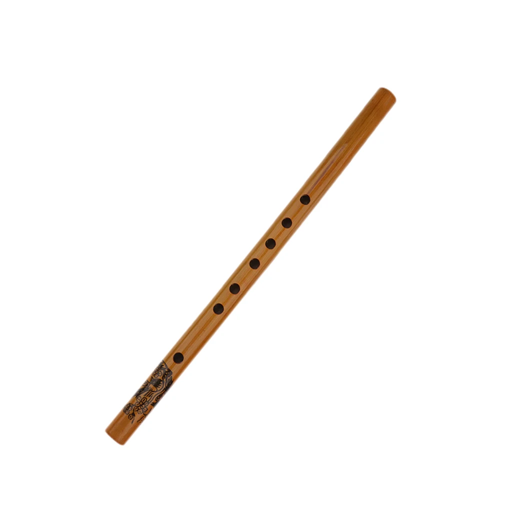 1pcs Vertical Bamboo Flute Chinese Traditional 6 Hole Bamboo Flute Xiao Woodwind Instrument Dizi Handicraft Gift for Kids