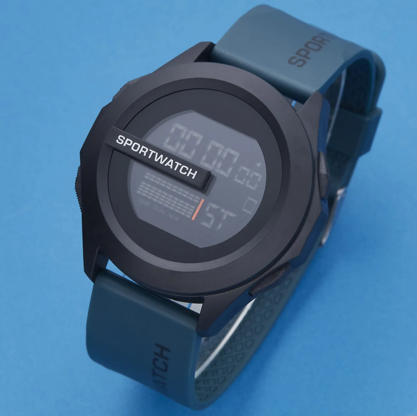 New Men's Tech Electronic Watch Multifunctional Waterproof Luminous Trend Watch Running Student Fashion