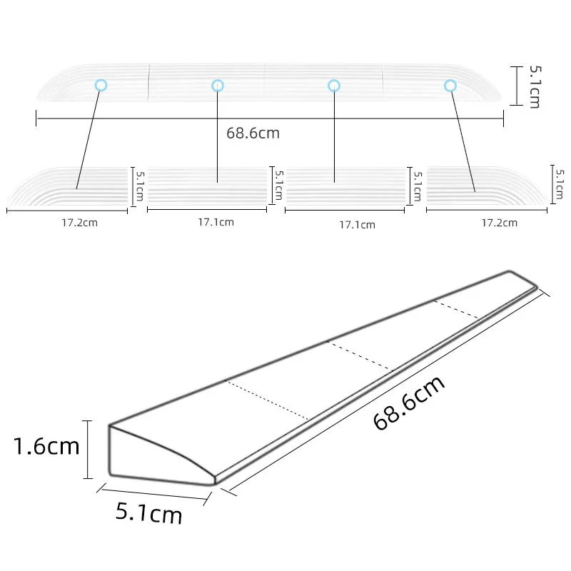 For Xiaomi Roborock iRobot Roomba Robot Vacuum Sweeper Threshold Bars Step Ramp Climbing Mat Replacement Spare Parts Accessories