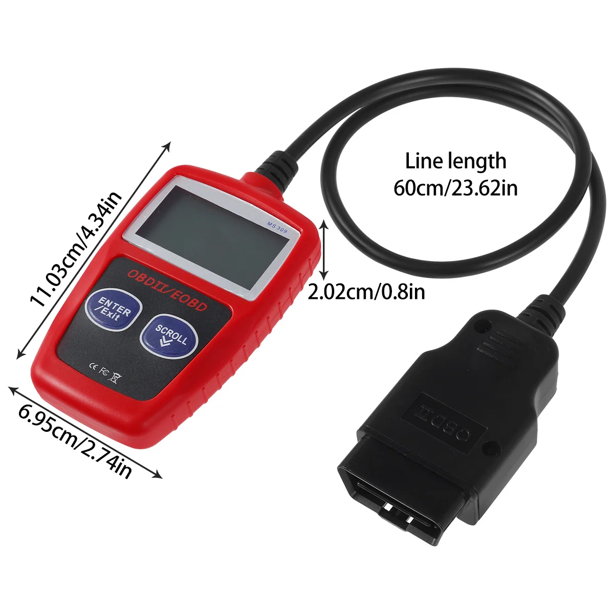 Professional Car Scanner Fault Code Reader I/M Accurate Engine Diagnostic Scanner Multifunctional Scanner Read&Erase Fault Code