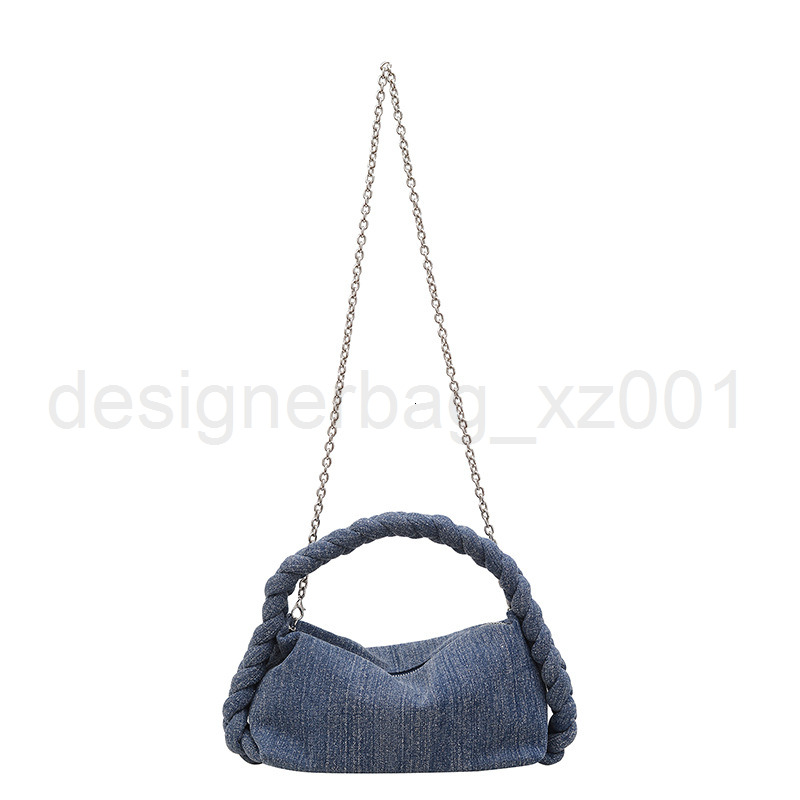 Fashion Classic Bag Designer 10a Top Woman Handbagevening Bags Korean Version New Hand Woven Denim Pillow Fashionable and Versatile French Stick Women