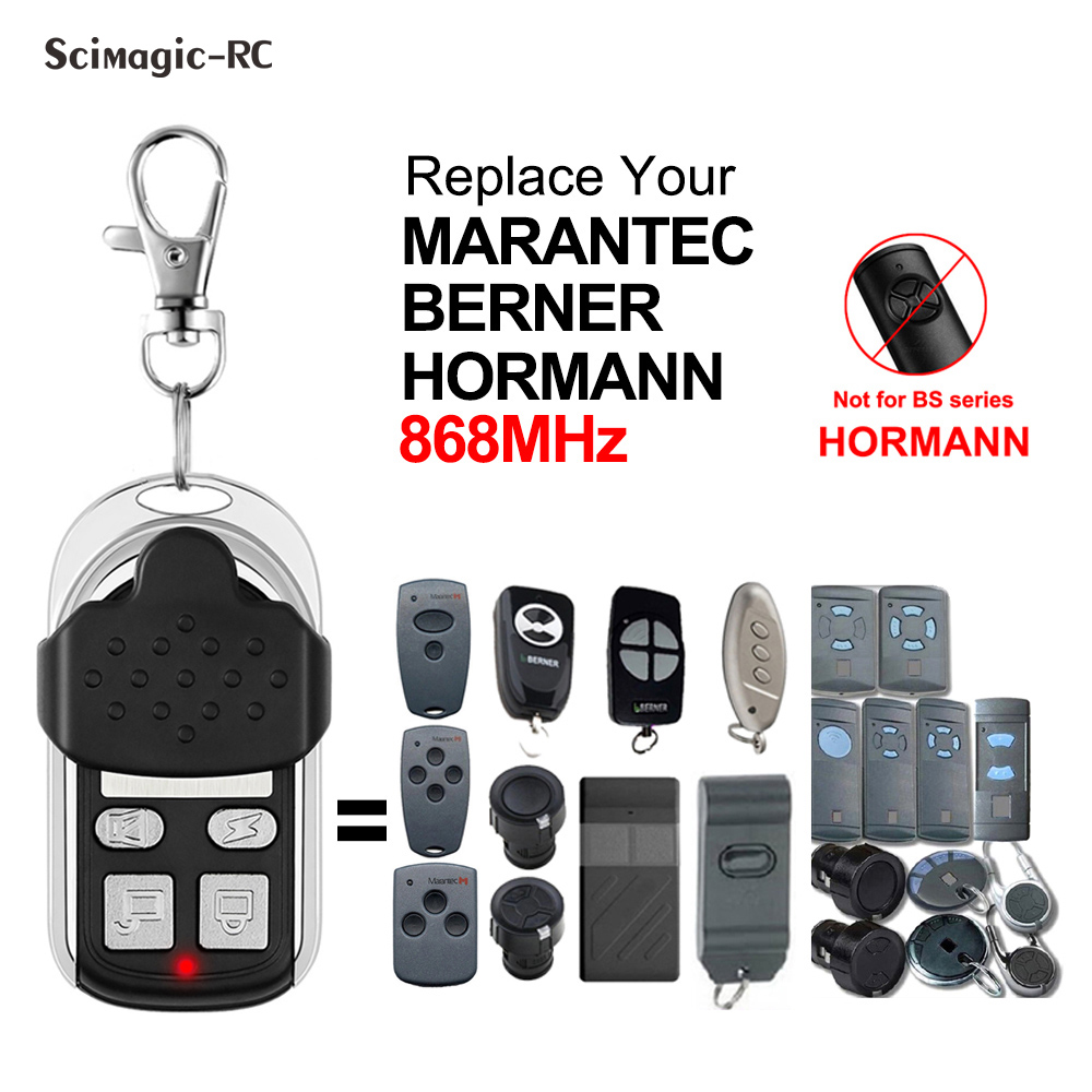 Hormann HSM2 HSM4 868 MARANTEC Digital D321 D384 868 D302 868MHz Remote Control Garage Door BERNER BHS121 BHS130 Gate Opener